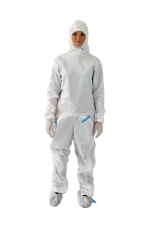 BioClean-D™ Dropdown Sterile Coverall with Hood S-BDSH