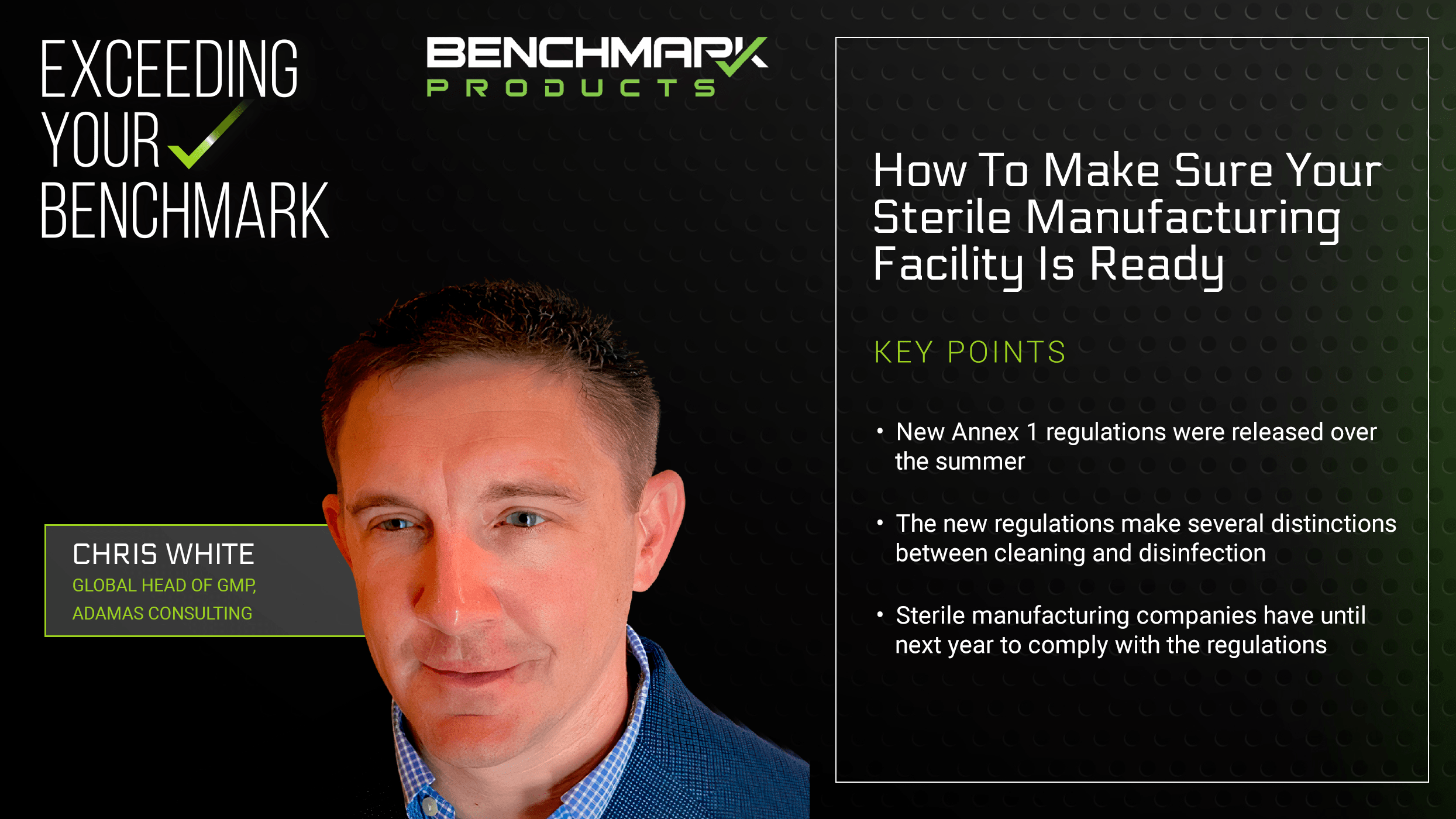 [Podcast] What Updated Annex 1 Regulations Mean for Sterile Manufacturing Companies in 2023